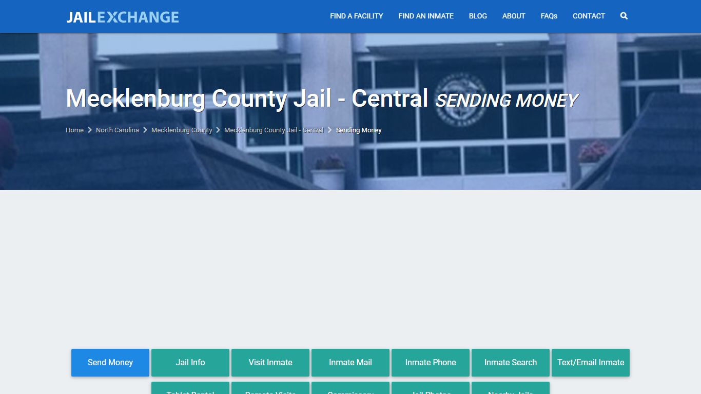 Mecklenburg County Jail - Central How to Send Inmate Money | Charlotte,